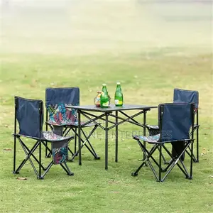 Set of 4 Camping Chairs and Table