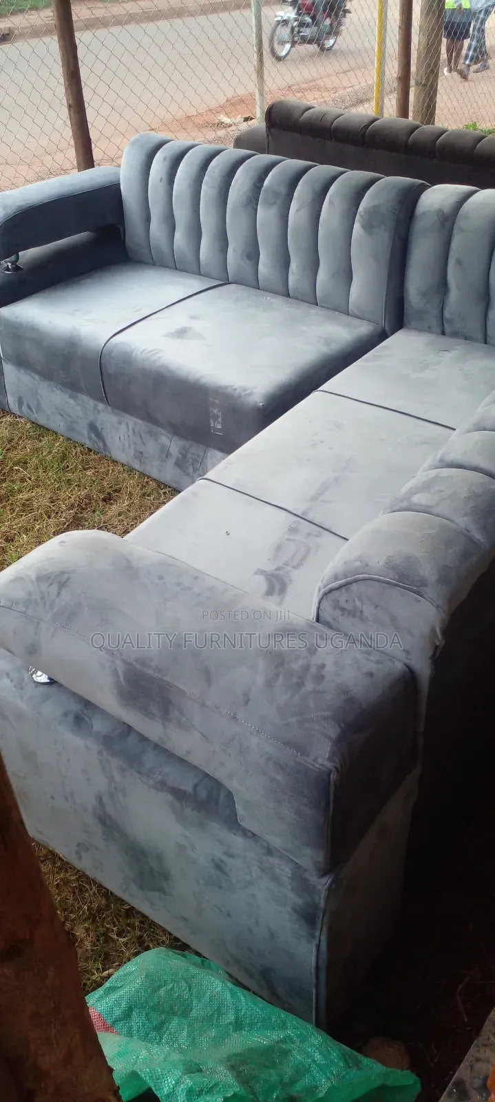 Gray Min L Sofa Set Available