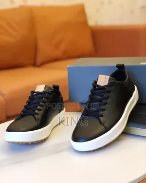 Top Choice Ecco Black Mens Leather Sneakers. Ace