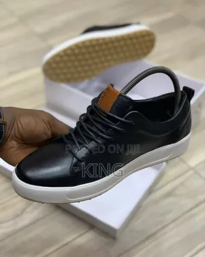 Actual Ecco Black Mens Leather Sneakers. Ace