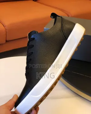 Cozy Ecco Black Mens Leather Sneakers. Ace