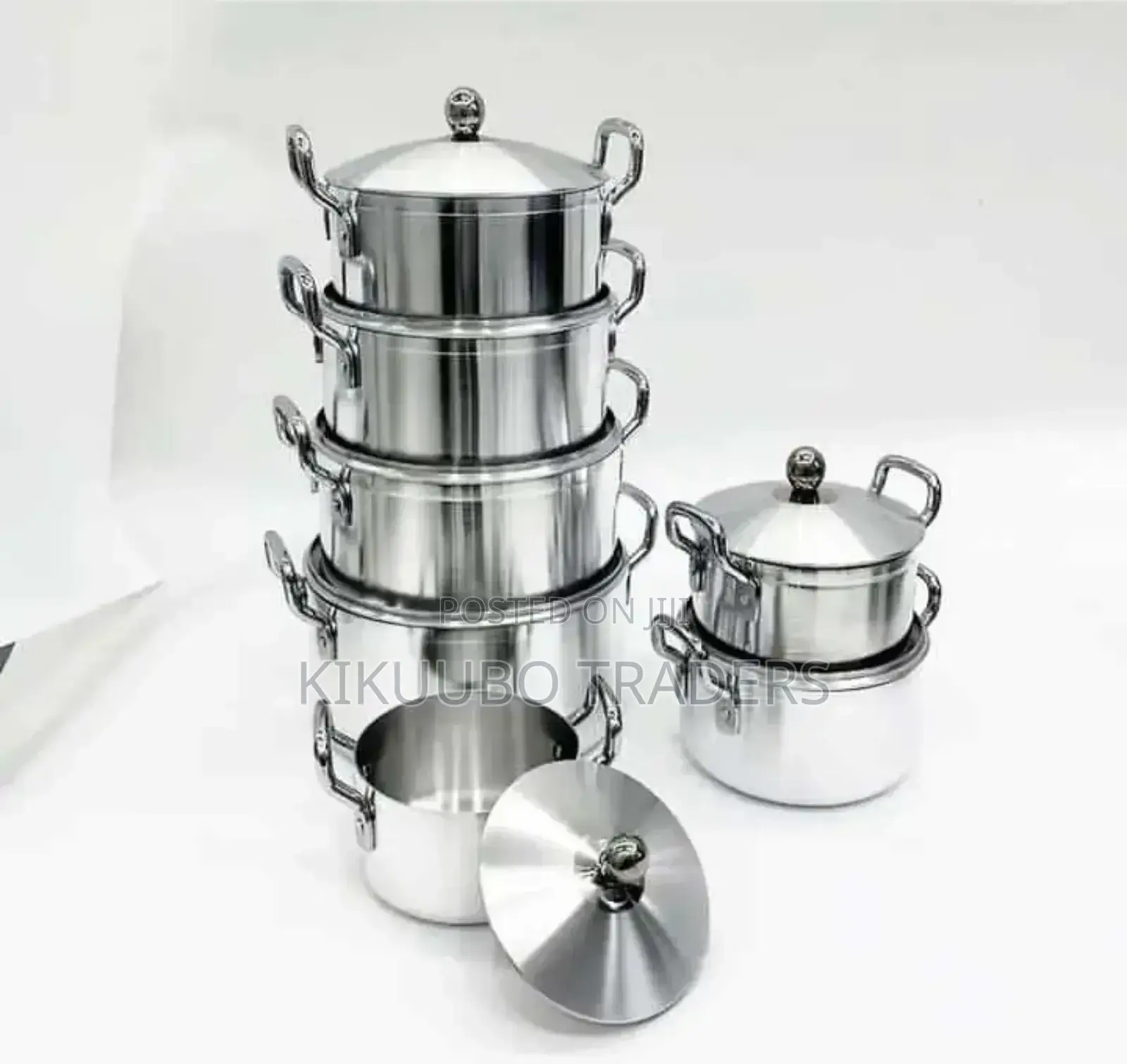 Tornado 7 Piece Heavy Stainless Steel Saucepan Set