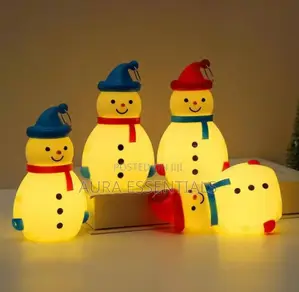 12pcs LED Snowman Night Light Flameless Candles