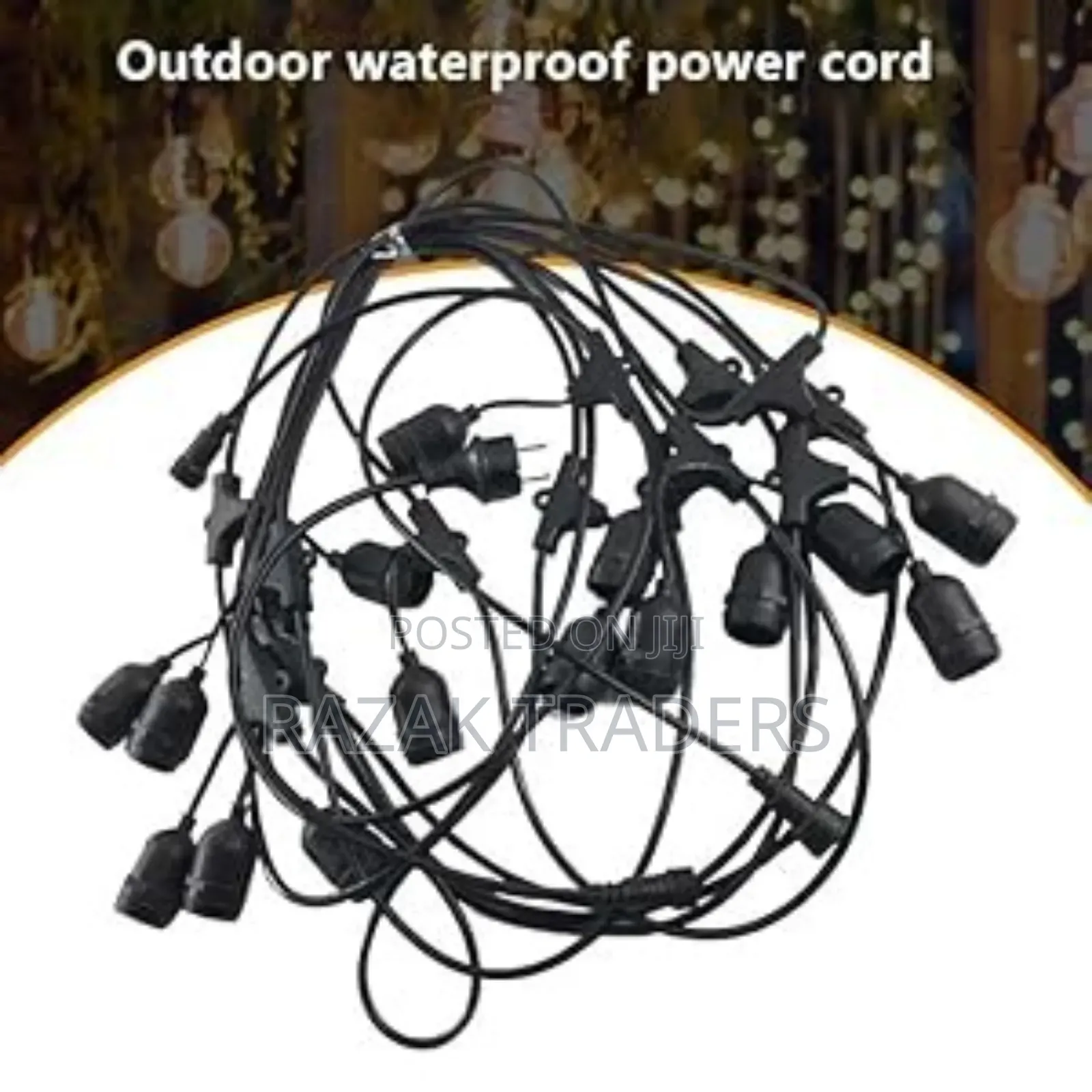 Outdoor String Lights Weatherproof Hanging Lights Party Deco