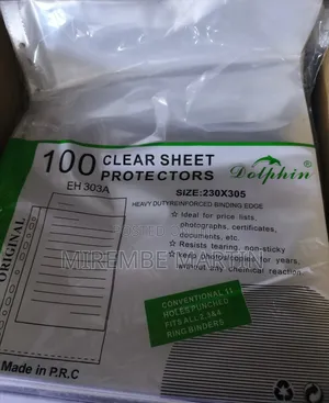 100 Clear Sheet Protectors