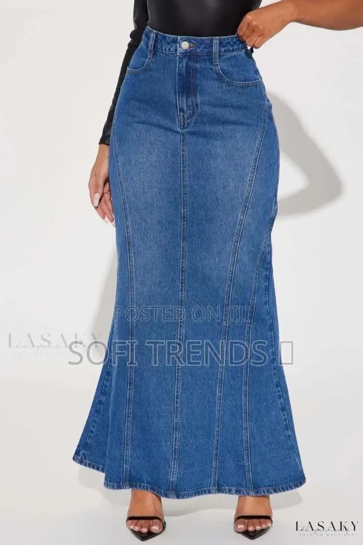 Ladies Classic Denim Jean Skirts