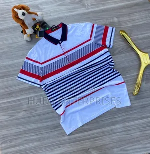 Dope White T-Shirt With Stripes
