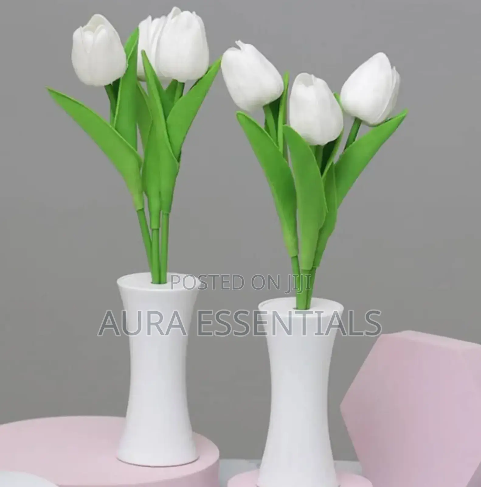 1pc Plastic Artificial Tulip Design LED Night Lamp
