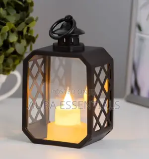 1pc LED Lantern With Cross Grids