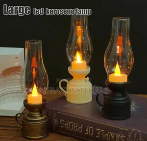 Vintage Warm Glow LED Candle Lantern