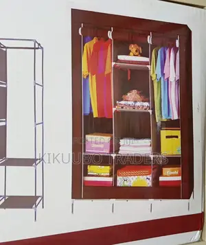 Metallic Frame Clothes Storage Rack/ Wardrobe