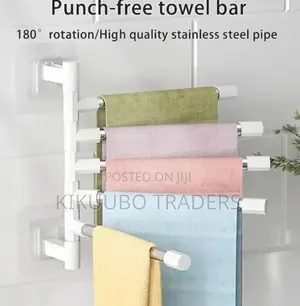 Punch Free Towel Bar / Towel Holder