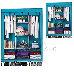 Blue Portable Wardrobe