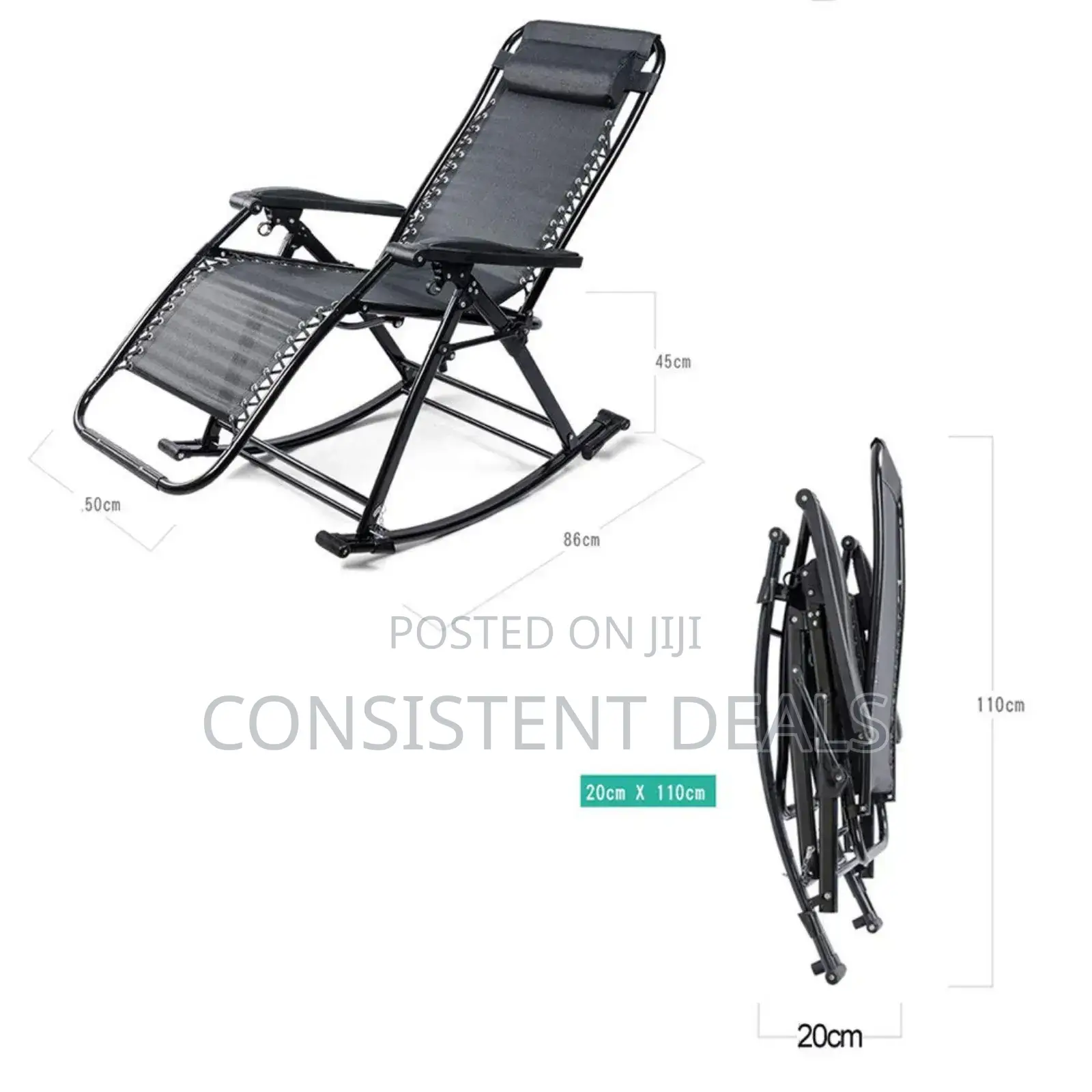 Zero Gravity Rocking Chair Recliner Camping Chair