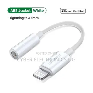 Lightning to 3.5mm Headphone Jack Aux Adapter for iPhone