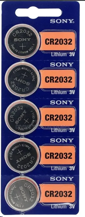 CR 2032 Lithium Battery - Apack Of 5 Pieces