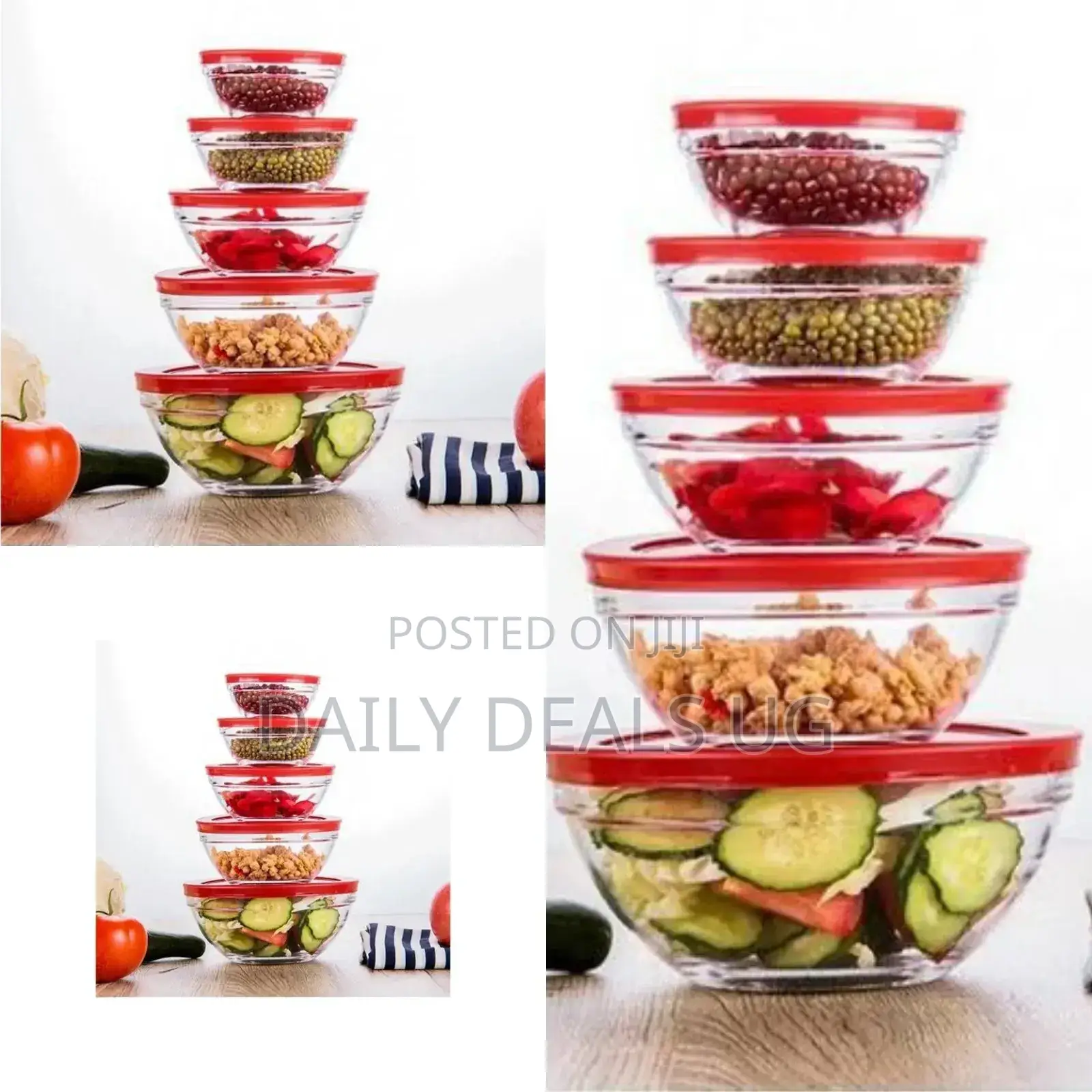 Glass Food Storage Containers Set