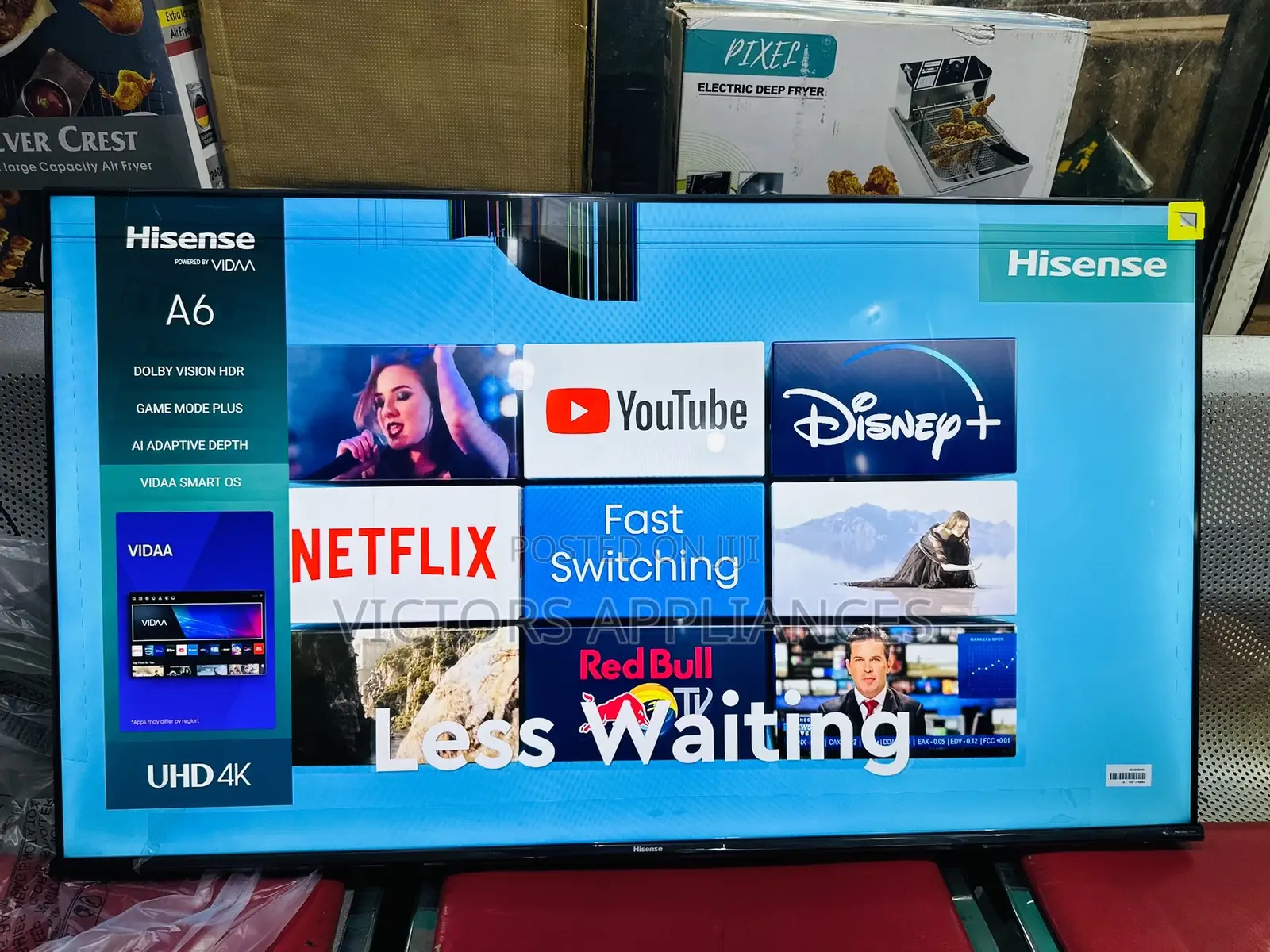 Hisense 50” Uhd Smart Tv Black