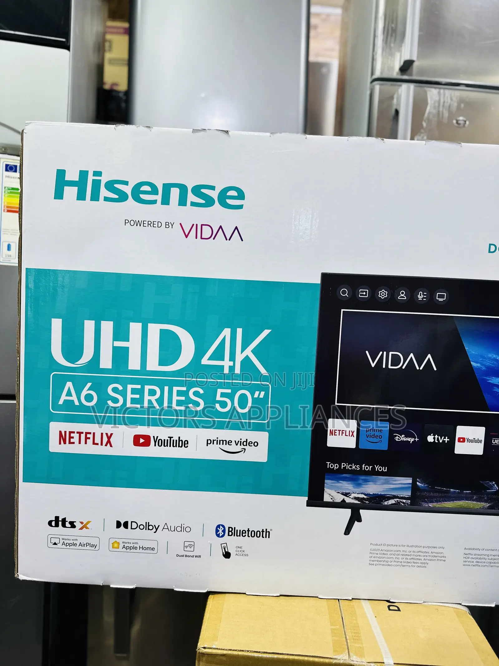 Hisense 50” Uhd Smart Tv Black