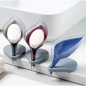 Leaf Shape Soap Dish Box Self Draining Soap Holder