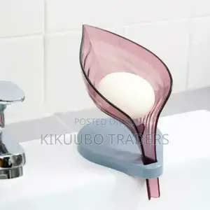 Leaf Shape Soap Dish Box Self Draining Soap Holder