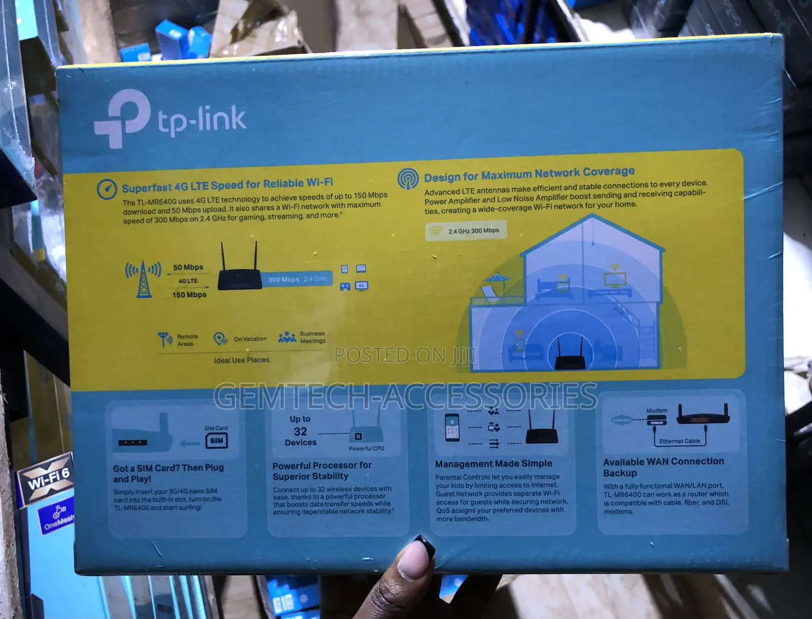 Tplink 4g Lite Simcard Router Mr6400