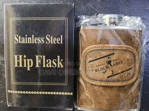 Johnie Walker Stainless Steel Hip Flask