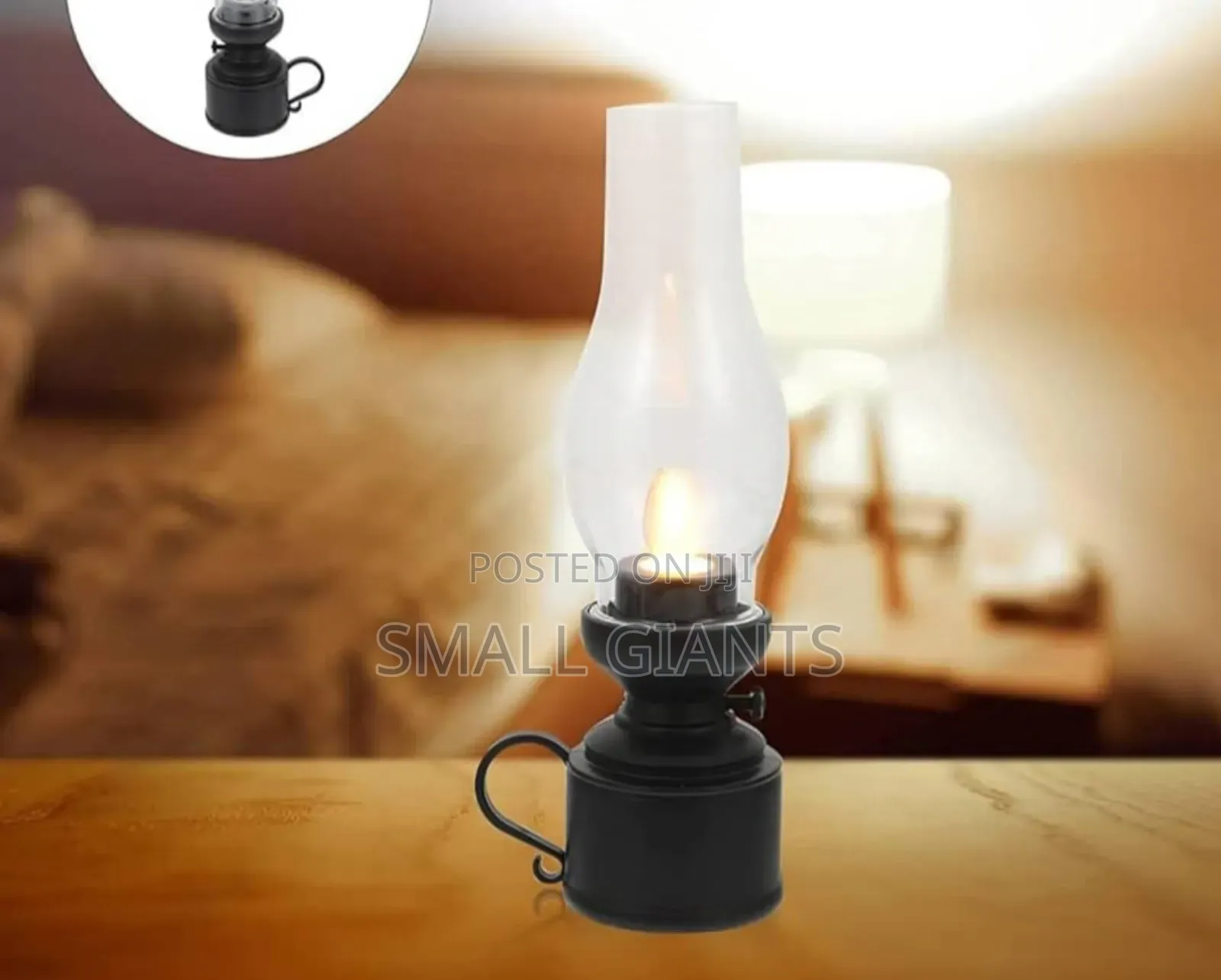 Vintage Warm Glow LED Candle Lantern