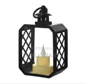 1pc LED Lantern With Cross Grids