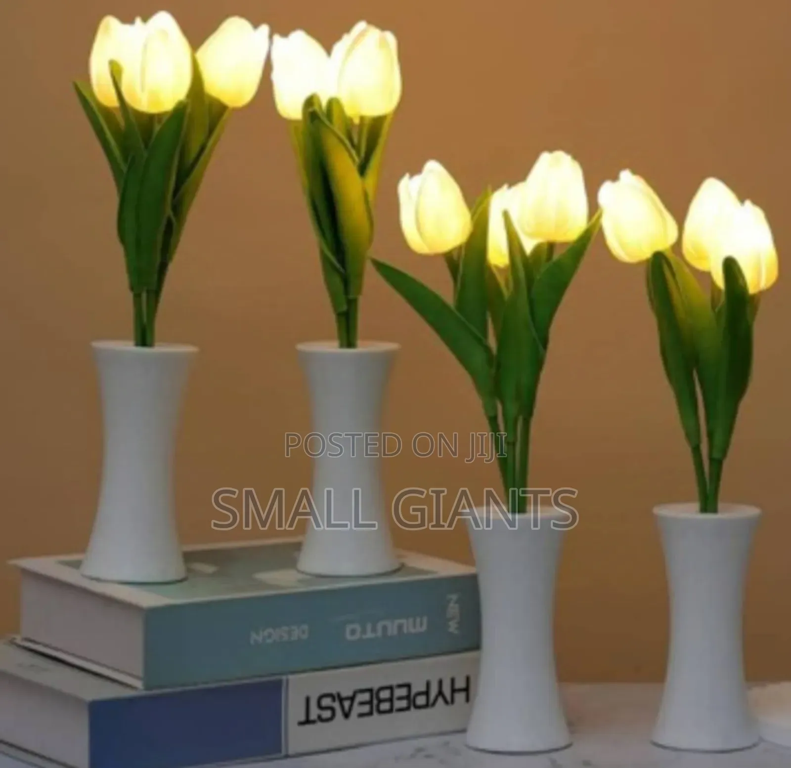 1pc Plastic Artificial Tulip Design LED Night Lamp