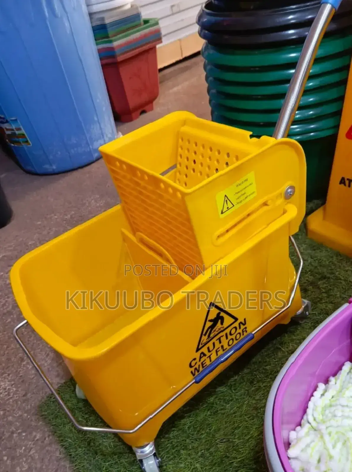 20l Mop Bucket Side Press Wringer Commercial Mop