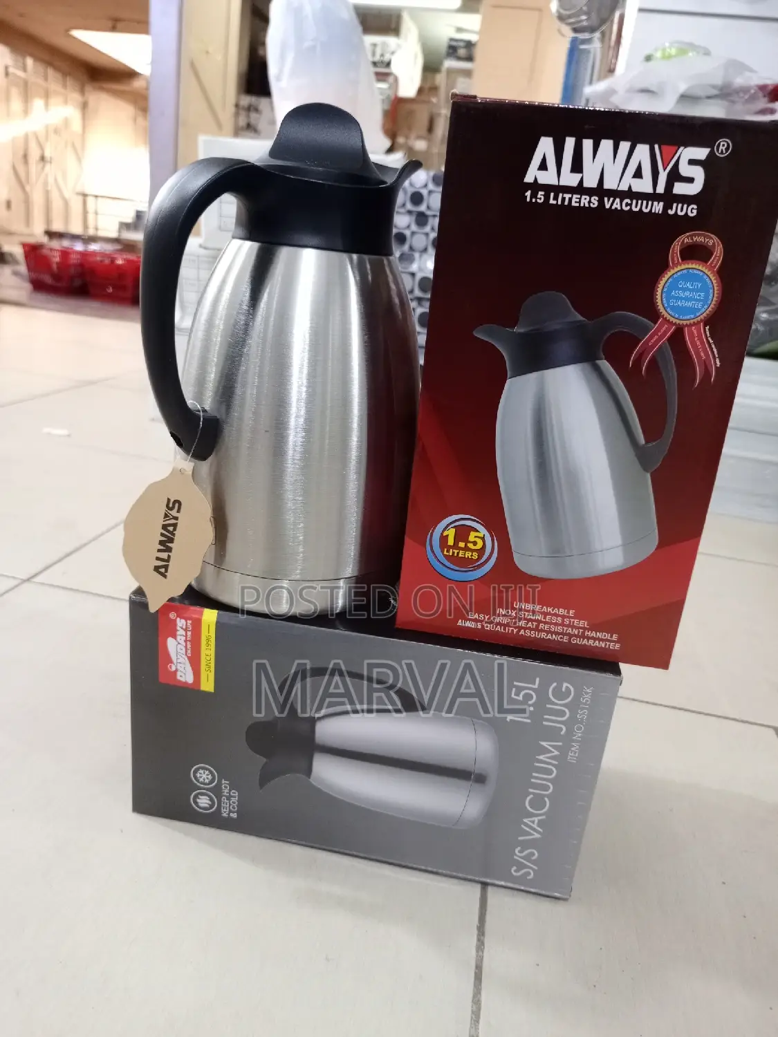 1.5liter Always Vacuum Serving Flask (3 Cups)