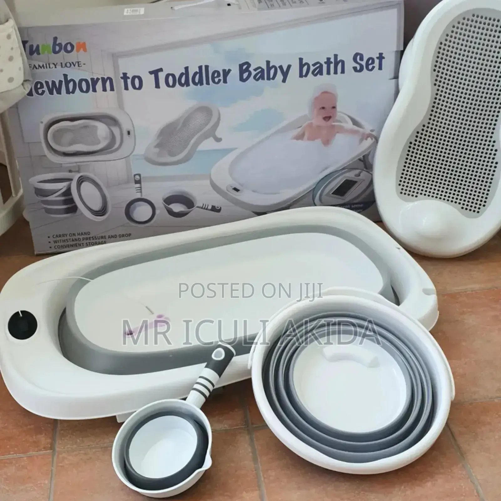 6pcs Foldable Baby Bathtub Foldable Accessories