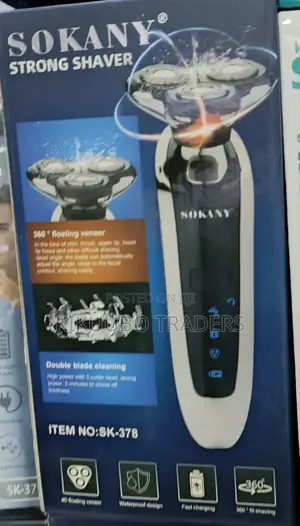 Sokany Hair and Beard Smoother Shaver Blue