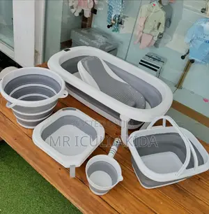 6in1 Non Toxic Baby Foldable Bathtub Foldable Accessories