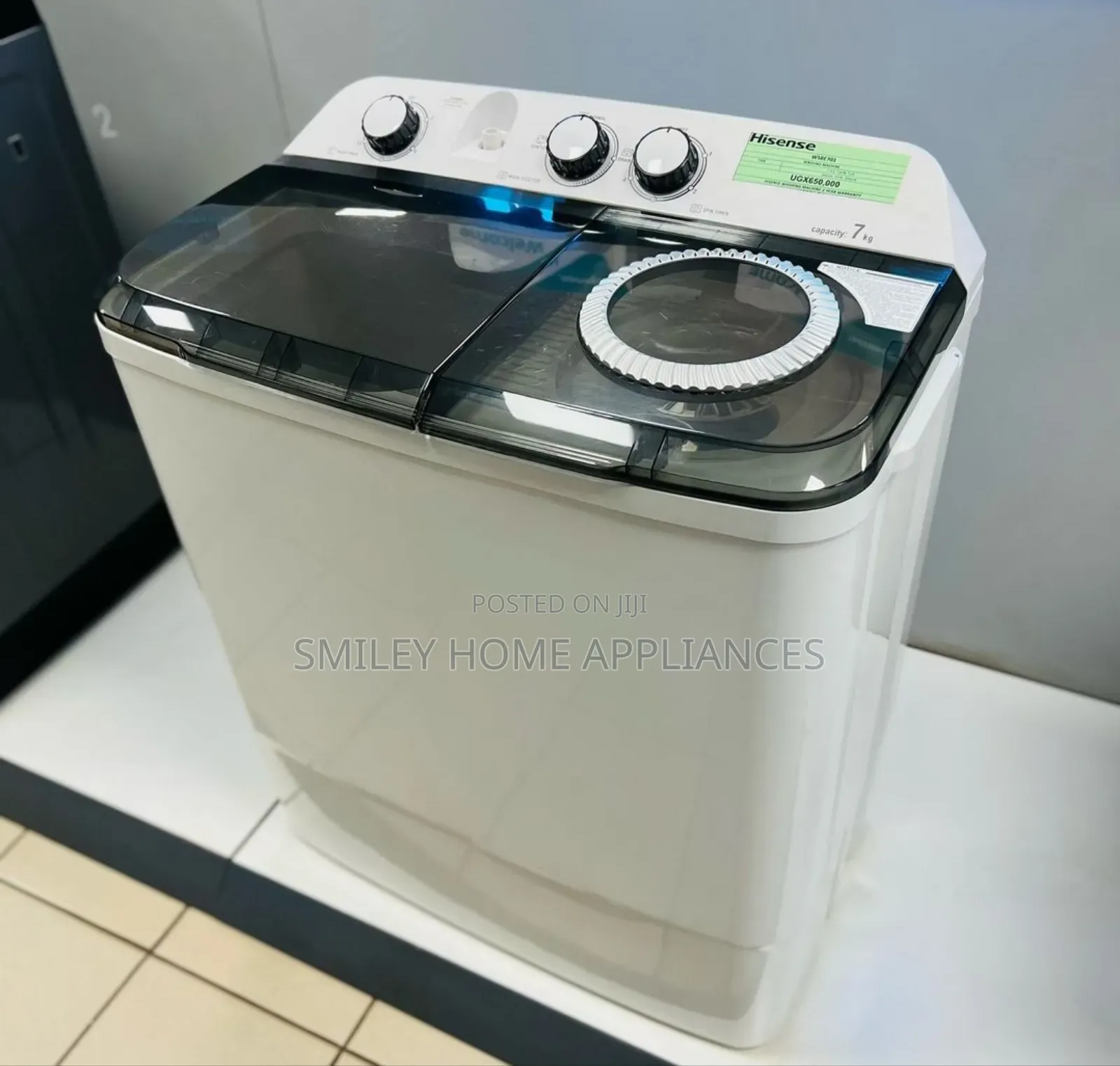Hisense 7kgs Twin Tub Semi Automatic