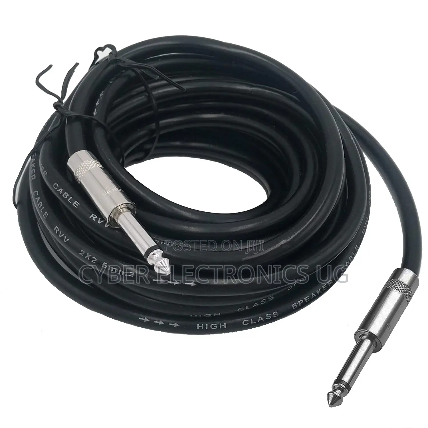5m Professional Jack 6.5mm to Jack 6.5mm Stereo Audio Cable