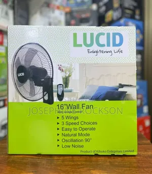 Lucid 16 Wall Fan With Remote Control