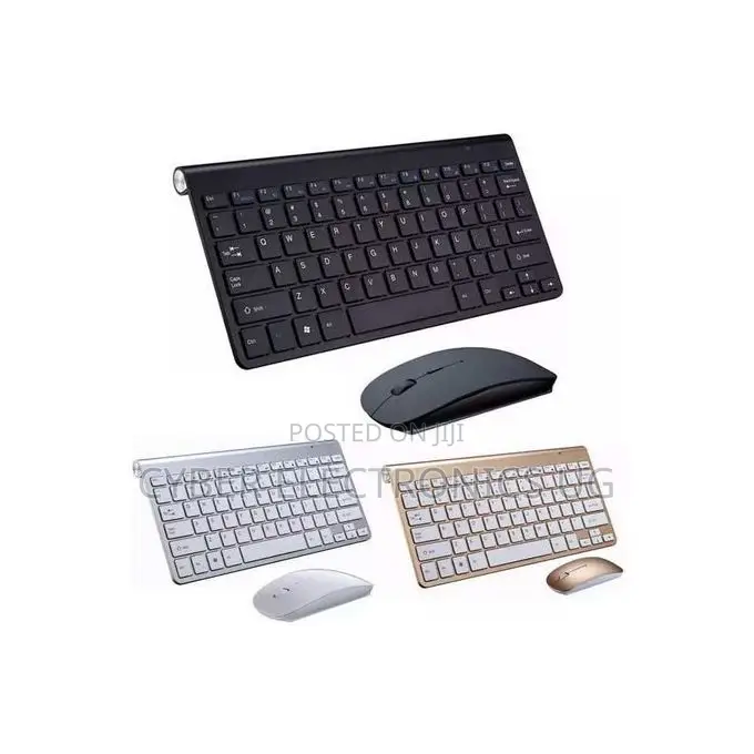 Wireless Keyboard and Mouse Mini Multimedia Keyboard Combo