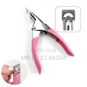 Manicure Slot Type U French Style Nail Tip Shaping Scissors