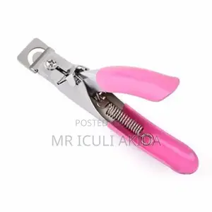 Manicure Slot Type U French Style Nail Tip Shaping Scissors