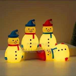 12pcs LED Light Up Snowman Decoration Candles