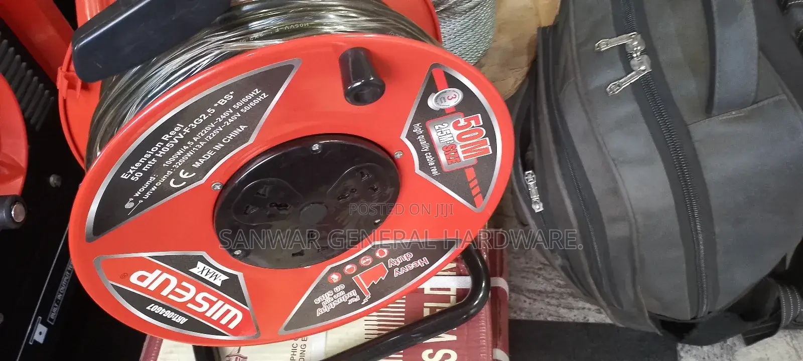 50m, Wiseup Extension Cable Reel(2.5mm Cable-Wise-Up Brand)