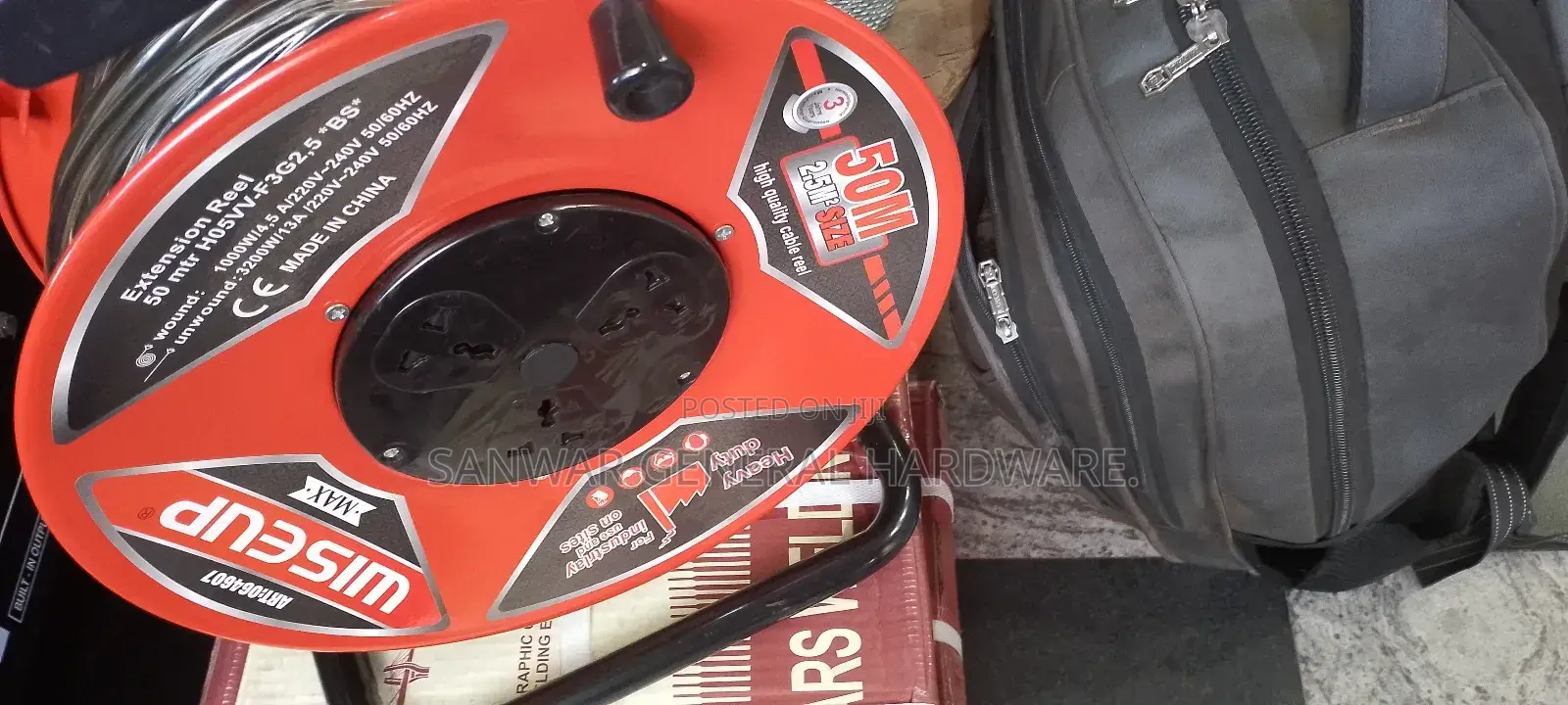 50m, Wiseup Extension Cable Reel(2.5mm Cable-Wise-Up Brand)