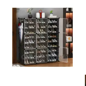 Original 3 Columns Plastic Shoe Rack.