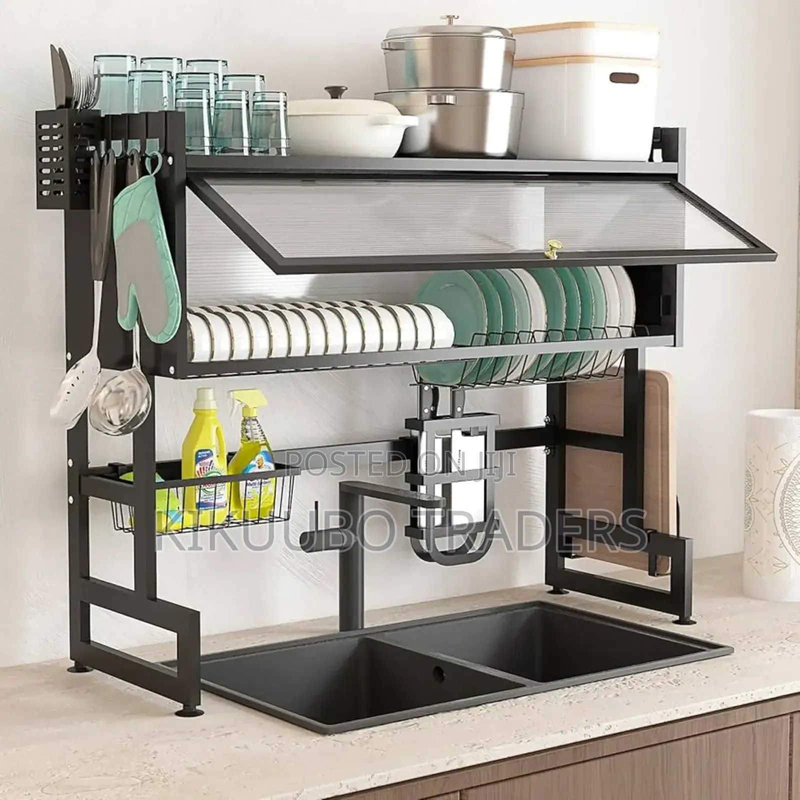 Over the Sink Dish Drying Storage Rack