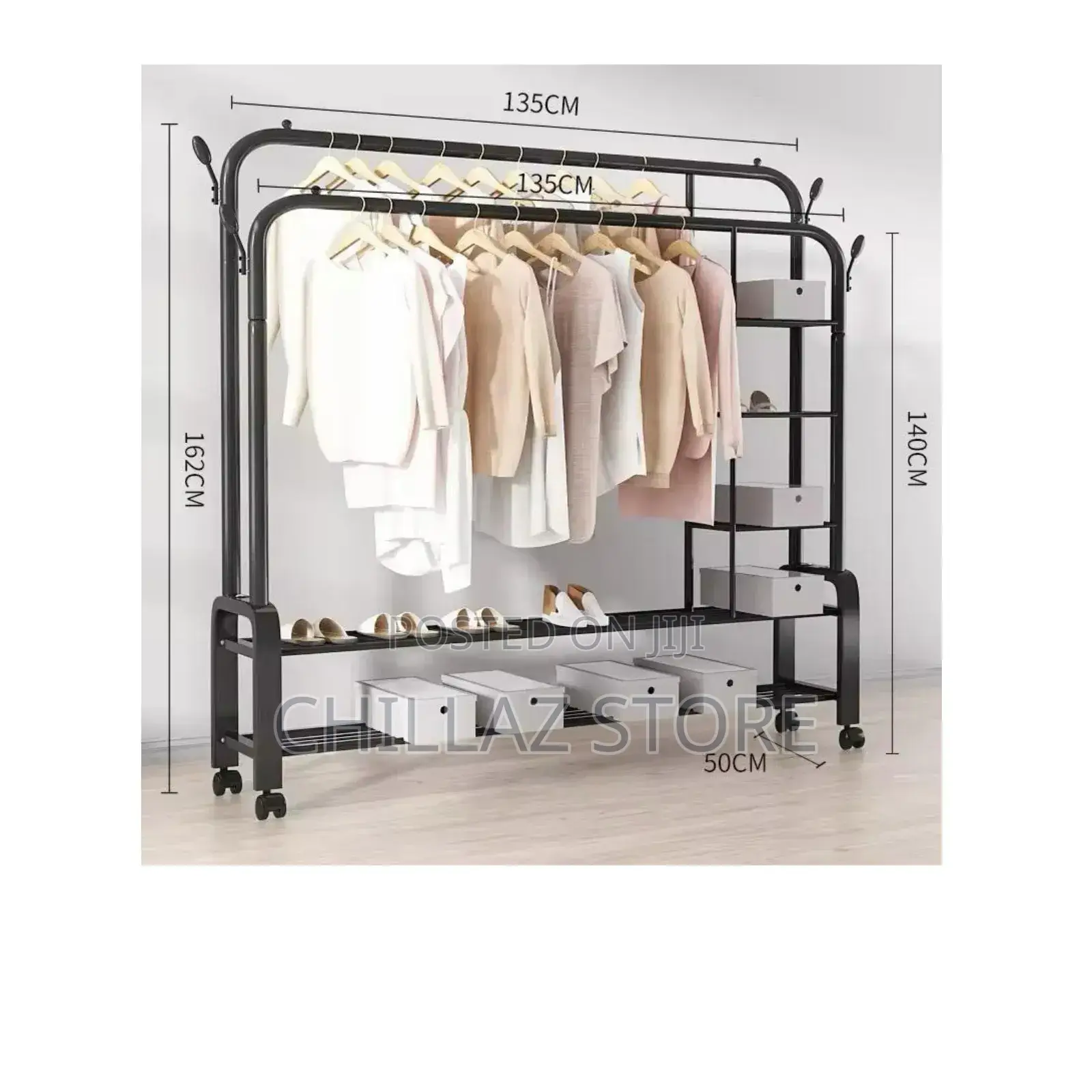 Heavy Duty Metal Clothes Storage Rack.