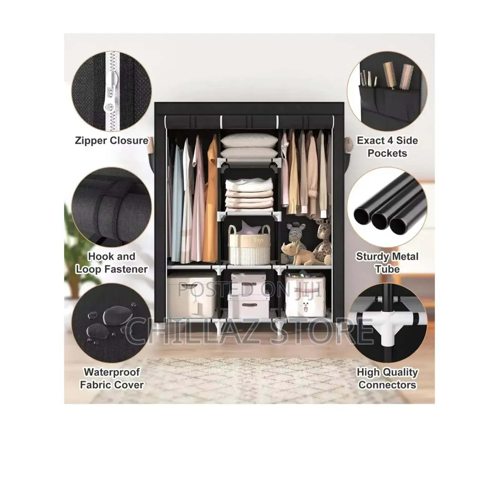 Portable Closet Fabric Wardrobe.