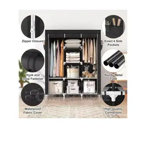 Portable Closet Fabric Wardrobe.