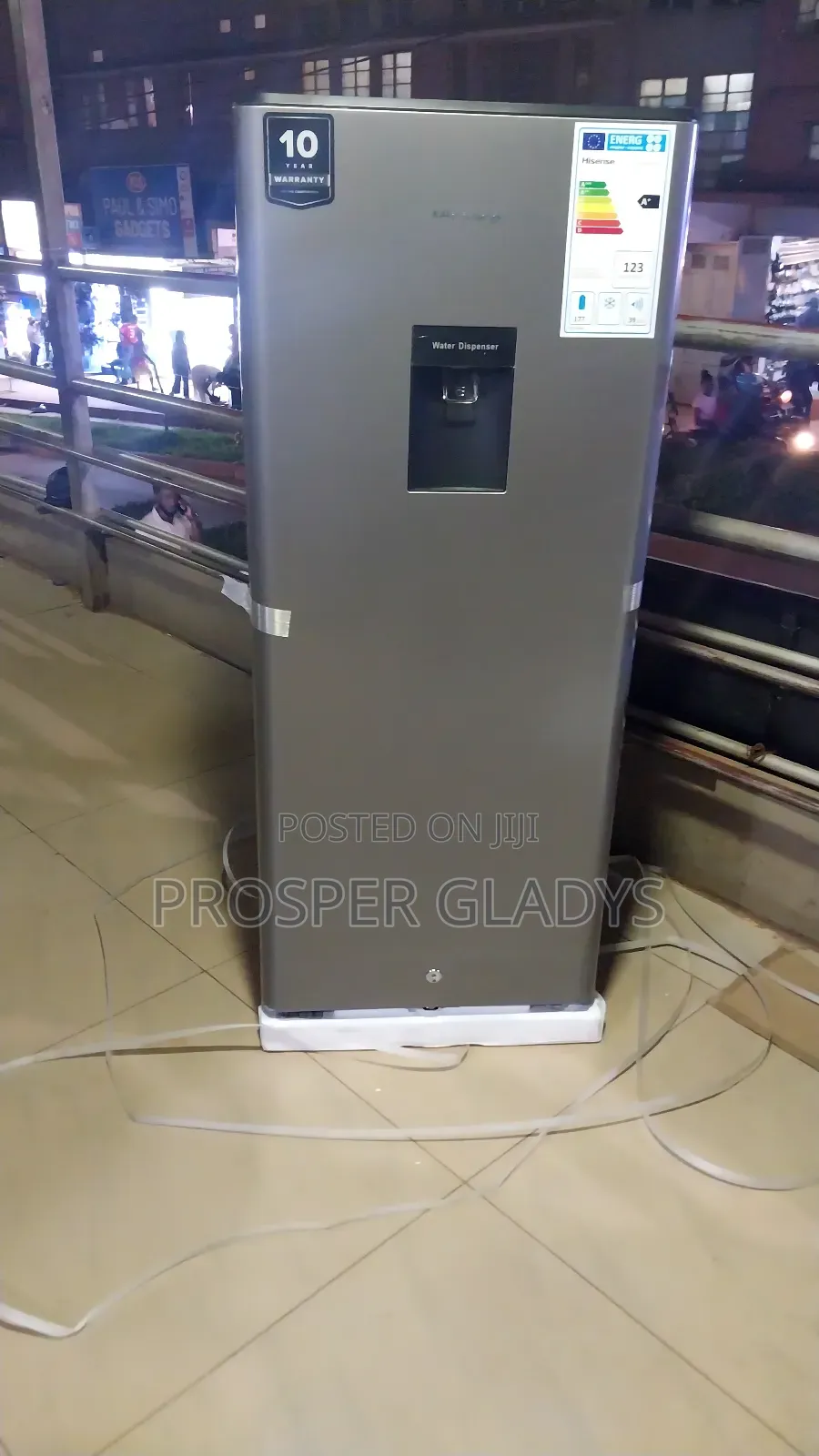229 Hisense Refrigerator Single Door With a Despenser.
